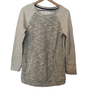 Lou & Grey Metallic Gray Sweater Pullover Size Small